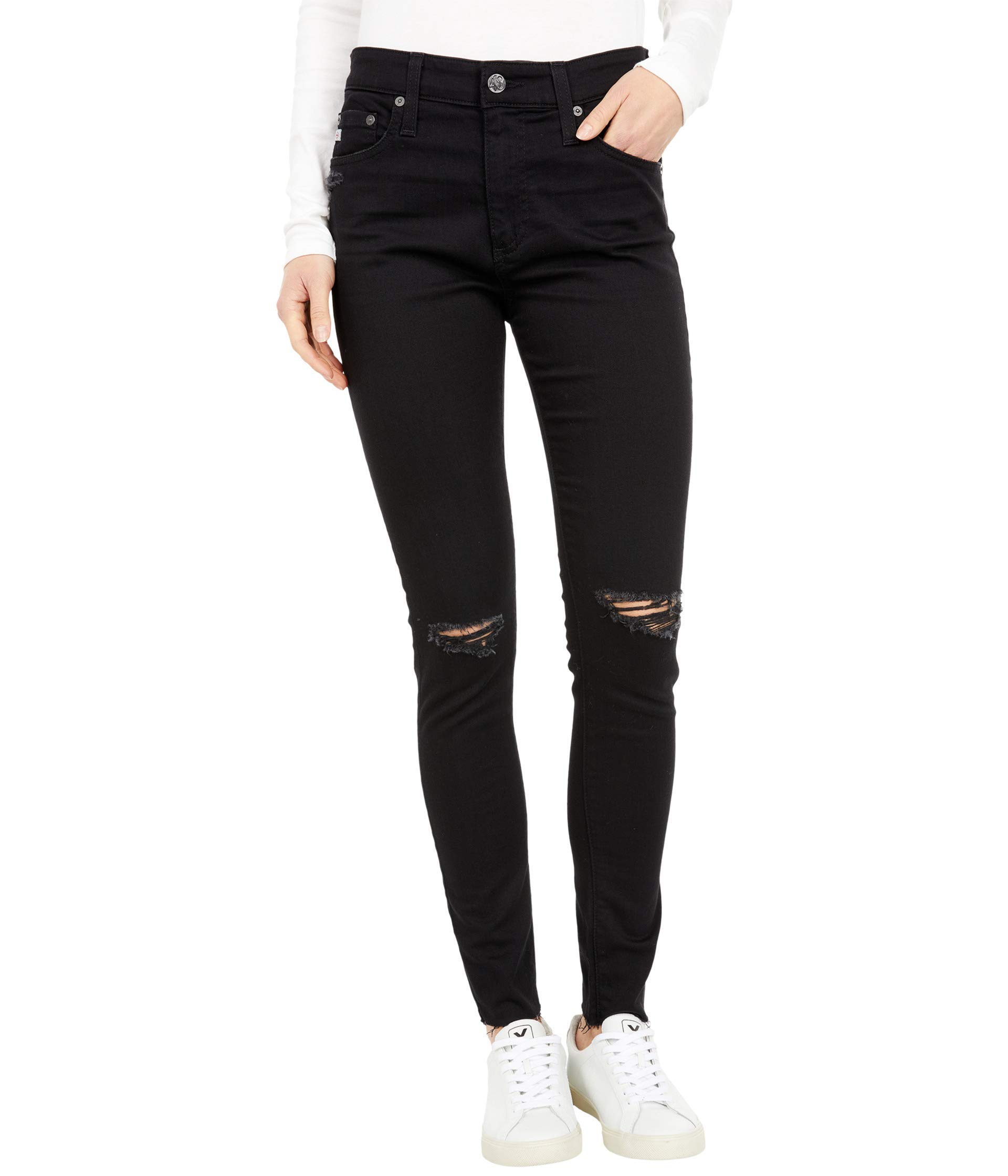 AG Adriano Goldschmied Women's The Farrah High Waist Skinny Jeans - Stretch Denim Pants for Casual Wear & Night Out