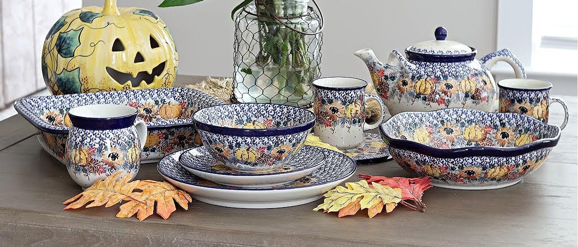 Blue Rose Polish Pottery Harvest Bounty Bubble Mug - Handmade Ceramic Coffee Cup for Tea, Hot Chocolate & Soups - Perfect for Cozy Mornings, Gift Giving & Farmhouse Decor
