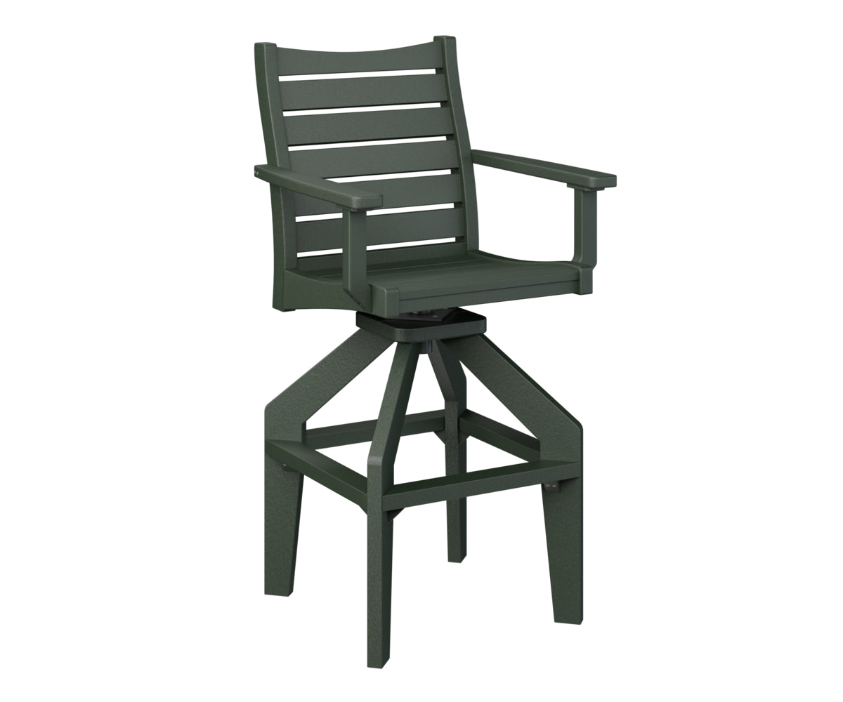 Berlin Gardens Bristol Swivel XT Chair - Heavy Duty Outdoor Patio Dining Chair with 360° Rotation, Weather-Resistant & Comfortable - Perfect for Backyard, Deck, Garden, and Poolside Relaxation