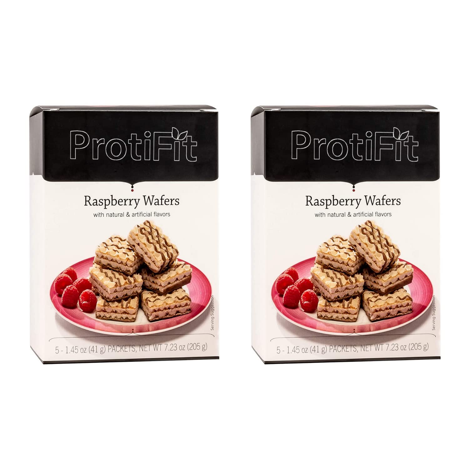 PROTIFIT High Protein Raspberry Wafer Bar 2 Pack - 15g Protein, Low Calorie & Carb Snack | Keto, Vegan Friendly | Ideal for Workout Recovery, Weight Loss & On-the-Go Healthy Snacking