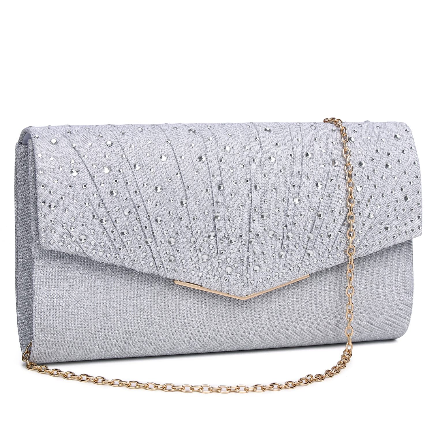 Sparkly Sequins Evening Clutch Purse for Women - Elegant Glitter Envelope Handbag for Wedding, Prom, Party & Formal Events - Perfect Accessory for Night Out & Special Occasions