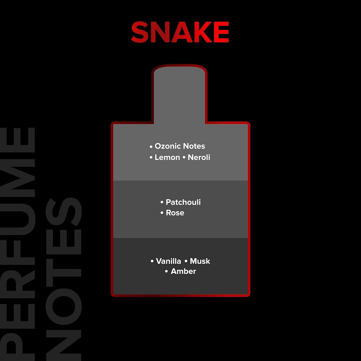Vil'lain Snake Perfume for Men - Long Lasting Premium EDP Cologne, 100ml (3.38 Fl Oz) | Best Gift for Him, Date Night & Special Occasions