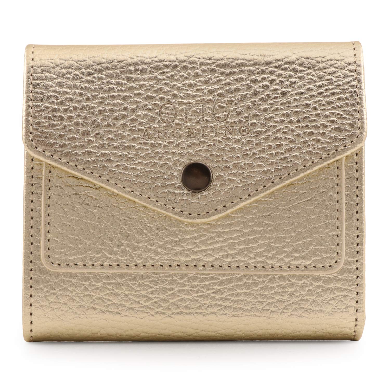 Premium Genuine Leather RFID Blocking Envelope Wallet for Men & Women - Slim & Secure Card Holder for Everyday Use, Travel & Business