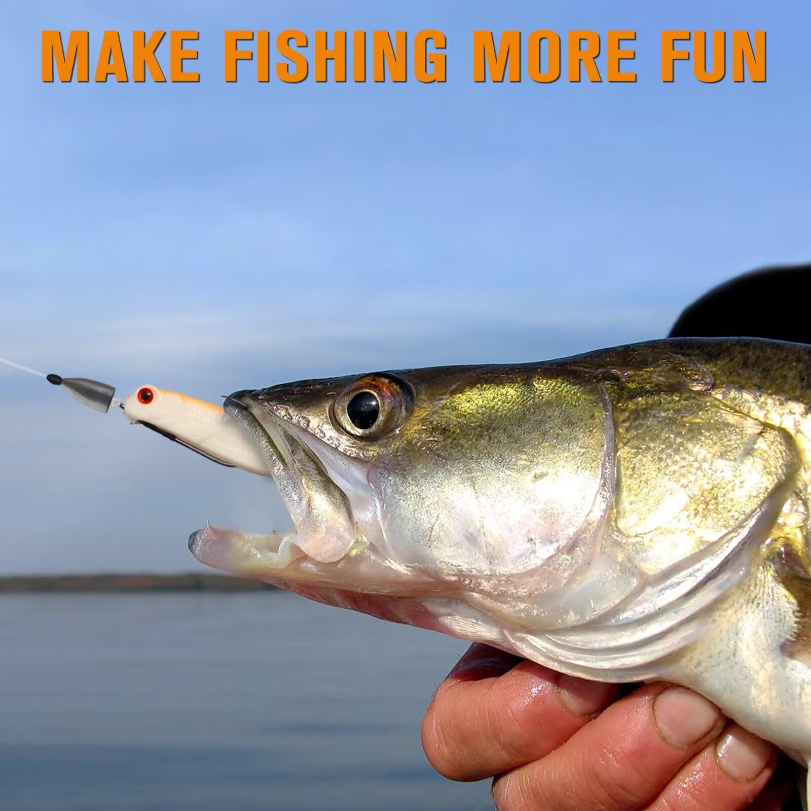 Dovesun Weedless Fishing Hooks 30PCS - Bass Fishing Hooks for Wacky Rig & Texas Rig - Freshwater & Saltwater Worm Hooks (1/0, 2/0, 3/0) - Ideal for Bass, Trout, and Panfish in Lakes & Rivers