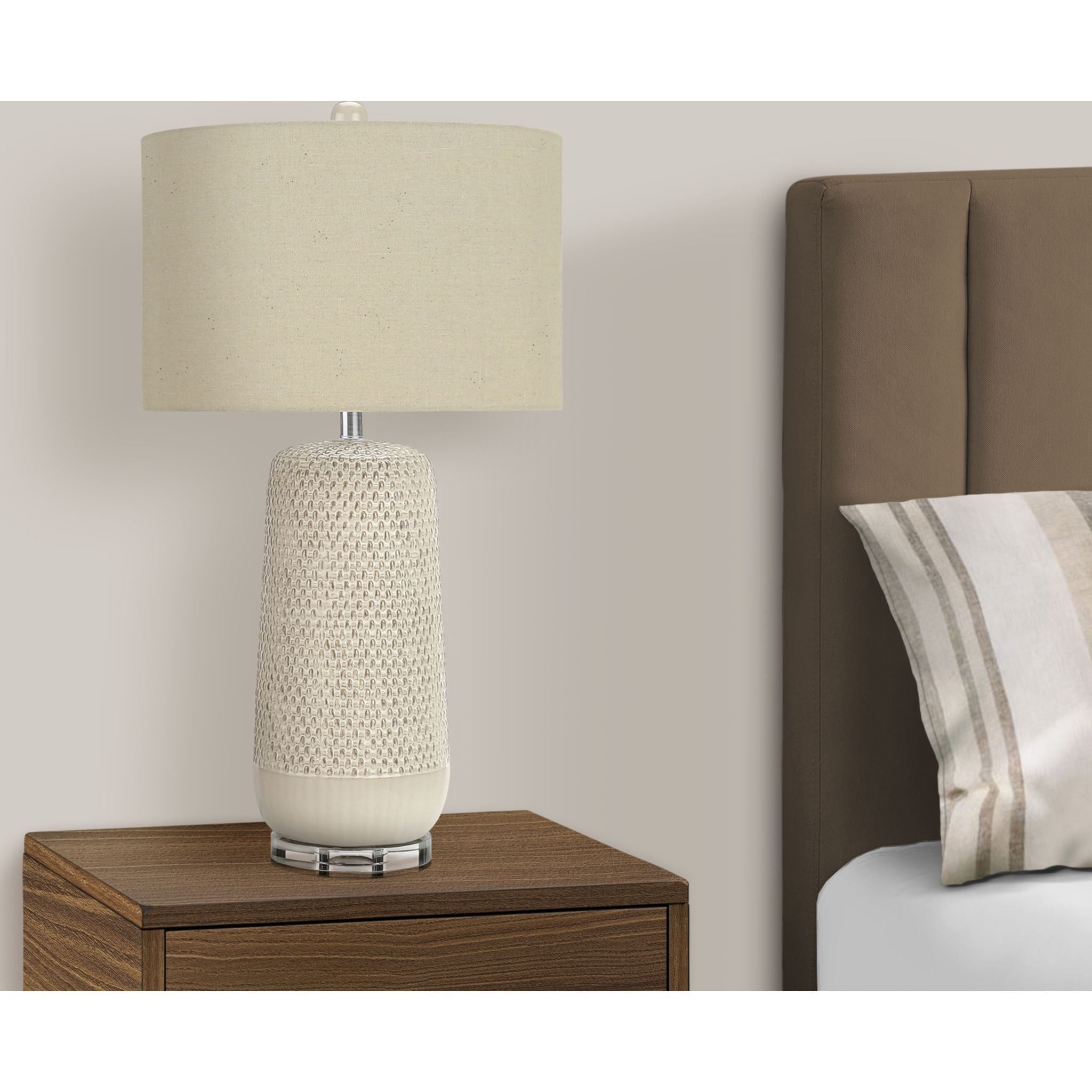 Annalise Table Lamp - 31 Inch Modern LED Desk Light for Bedroom, Living Room & Office - Adjustable Brightness & Warm White Light