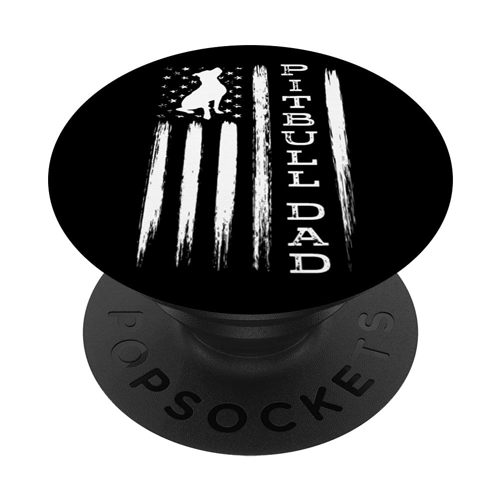 Proud Pitbull Dad - America Bully Dog Pittie PopSockets Swappable PopGrip | Phone Grip Stand for Dog Lovers, Perfect for iPhone & Android Devices | Show Your Love for Pitbulls Everywhere