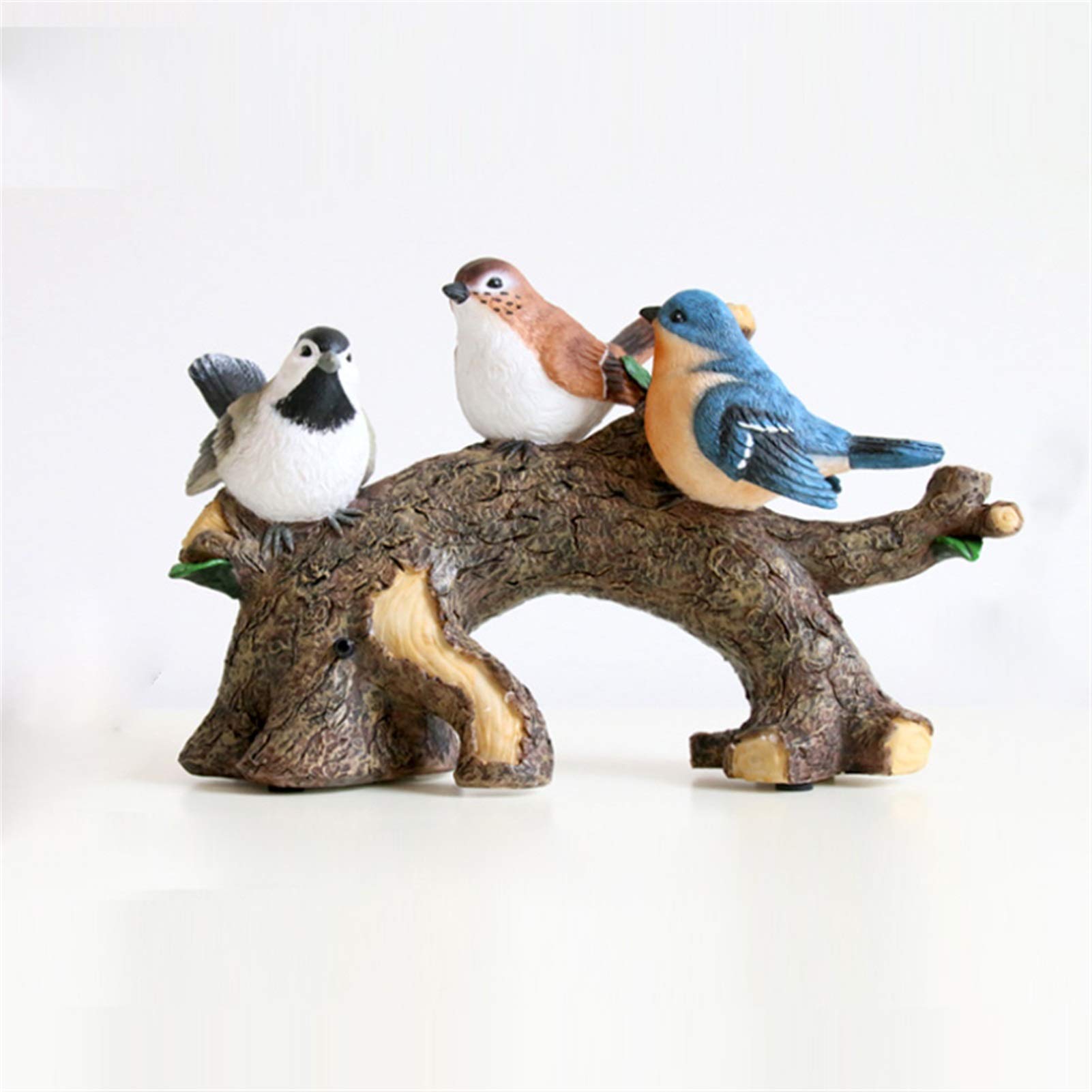 Cute Resin Bird Figurines - Handcrafted Garden Decor for Outdoor & Indoor Use - Perfect for Villa, Courtyard, Park, and Home Decoration - Realistic Animal Statue Gift Idea