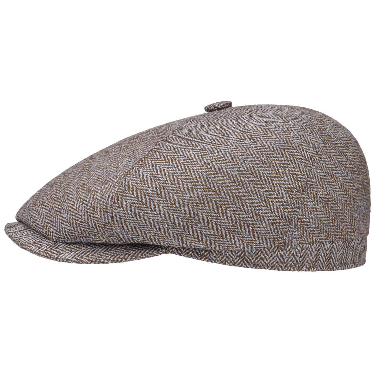 Stetson Milner Men's Silk Flat Cap - Classic Vintage Driving Hat for Golf, Outdoor & Casual Wear