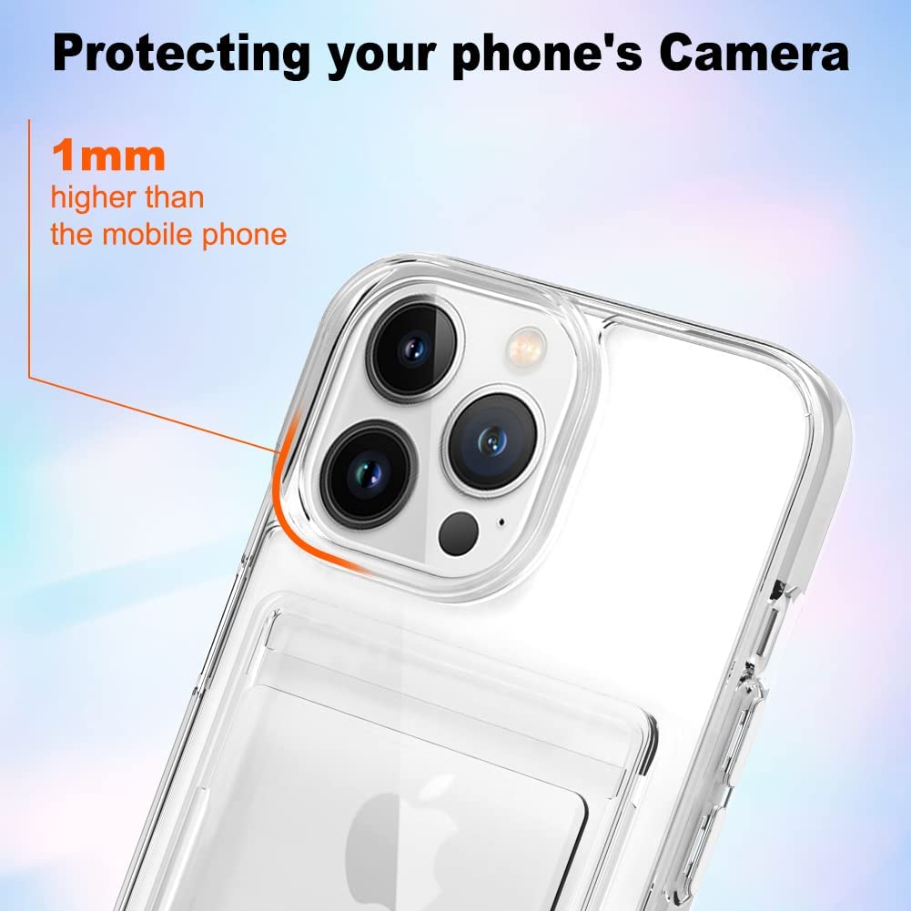 iPhone 14 Pro Max 6.7 Inch Heavy Duty Clear Case - Anti-Yellowing, Shockproof Protection for Everyday Use & Outdoor Activities