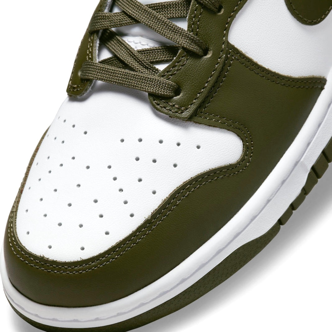 Nike Dunk High Sneakers in Khaki & White - Men's Basketball Shoes for Casual Wear & Street Style Fashion