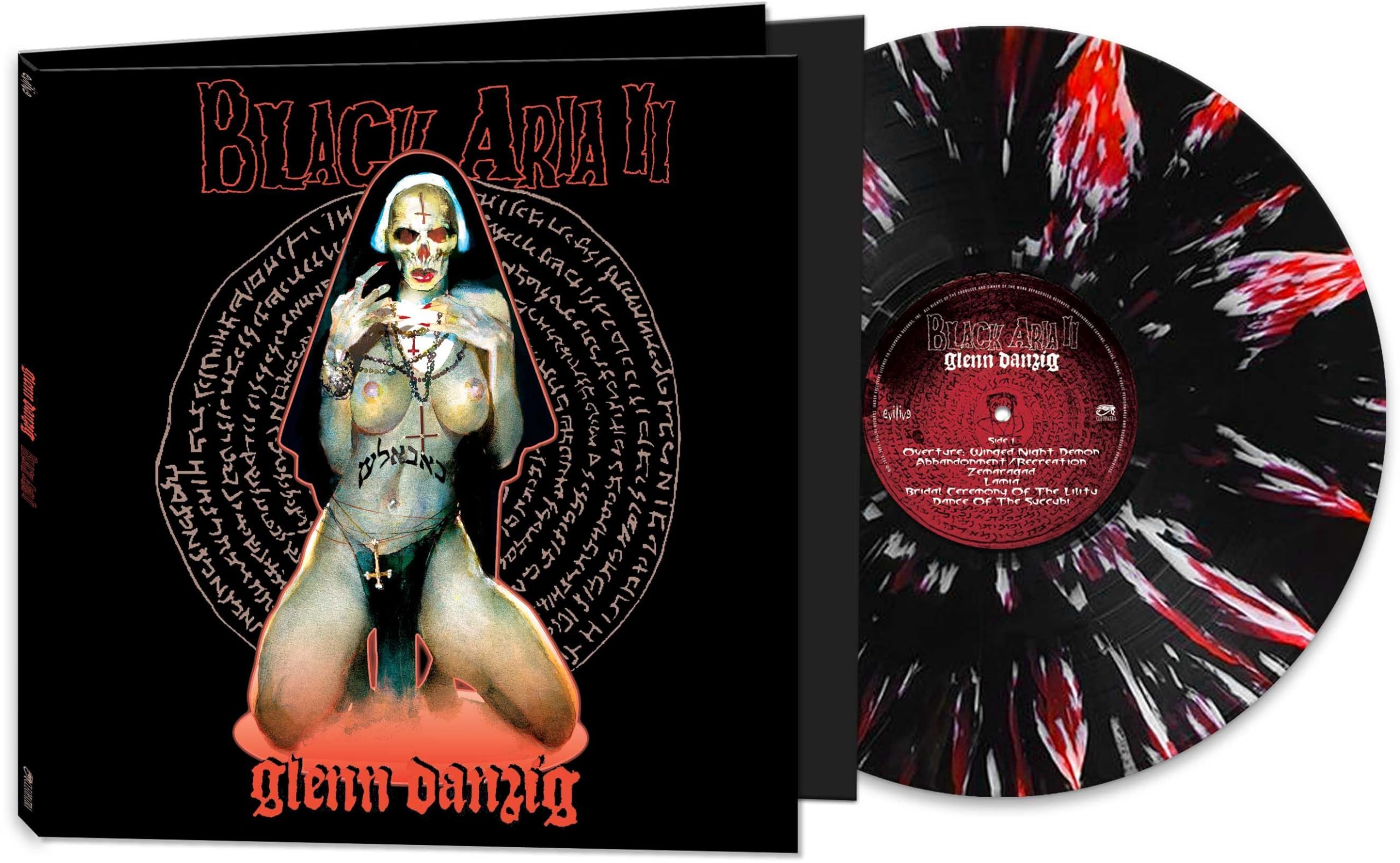 BLACK ARIA 2 - Black/Red/White Splatter Vinyl Record | Limited Edition Collectible for Music Lovers & Audiophiles - Perfect for Home Decor, DJ Sets & Gift Giving
