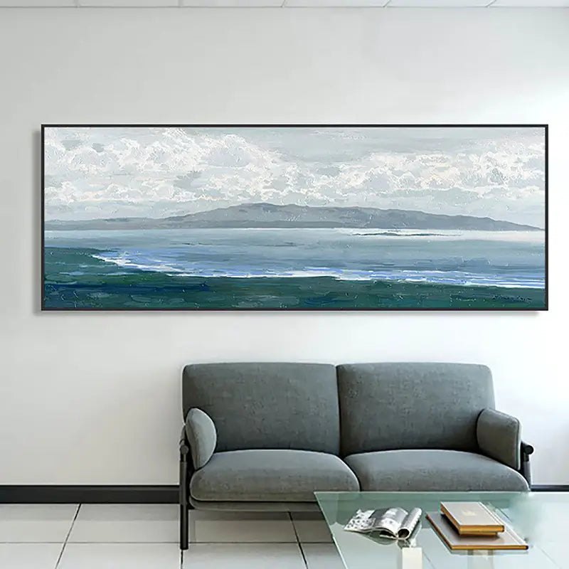 Ocean and Sky Painting #OS 022 - Stunning Seascape Wall Art for Home & Office Decor - Perfect for Living Room, Bedroom or Beach House