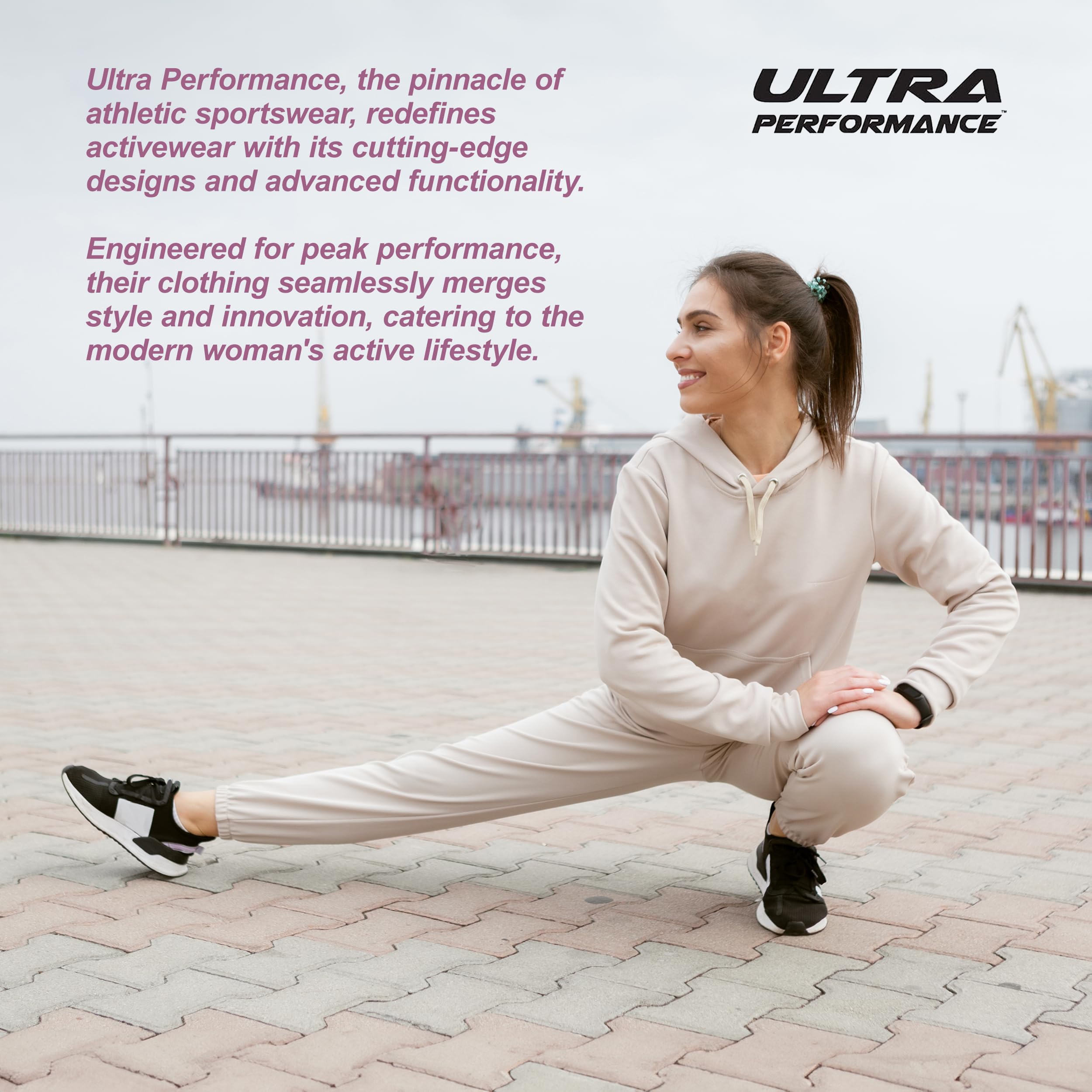 Ultra Performance Women's Sweatpants - 3 Pack Open Bottom Lounge Pants for Women (Plus Size) | Comfortable Workout, Yoga & Casual Wear