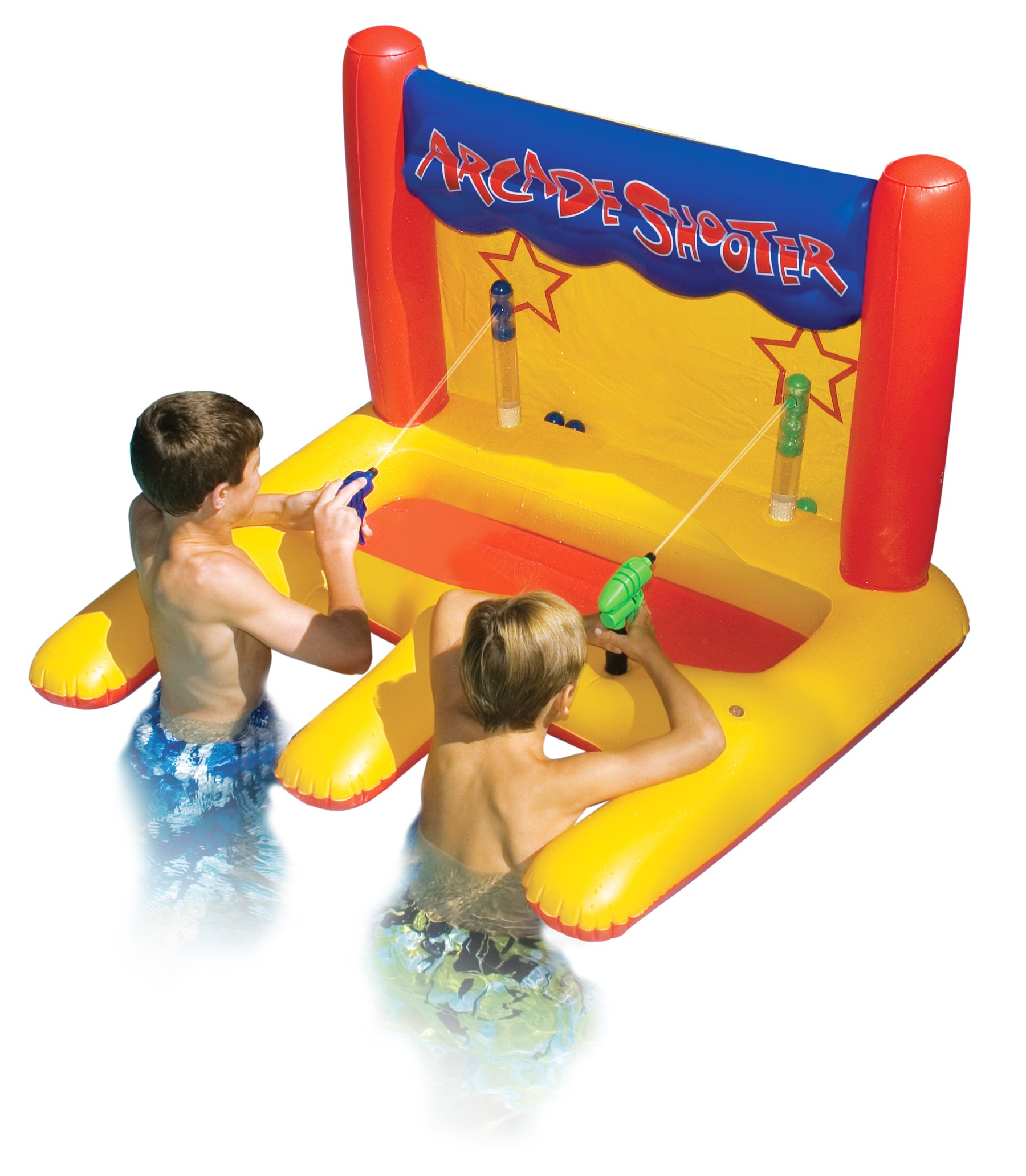 Swimline 2 Player Arcade Basketball Shooting Game Toy - Fun Outdoor Water Play & Pool Party Activity for Kids & Adults