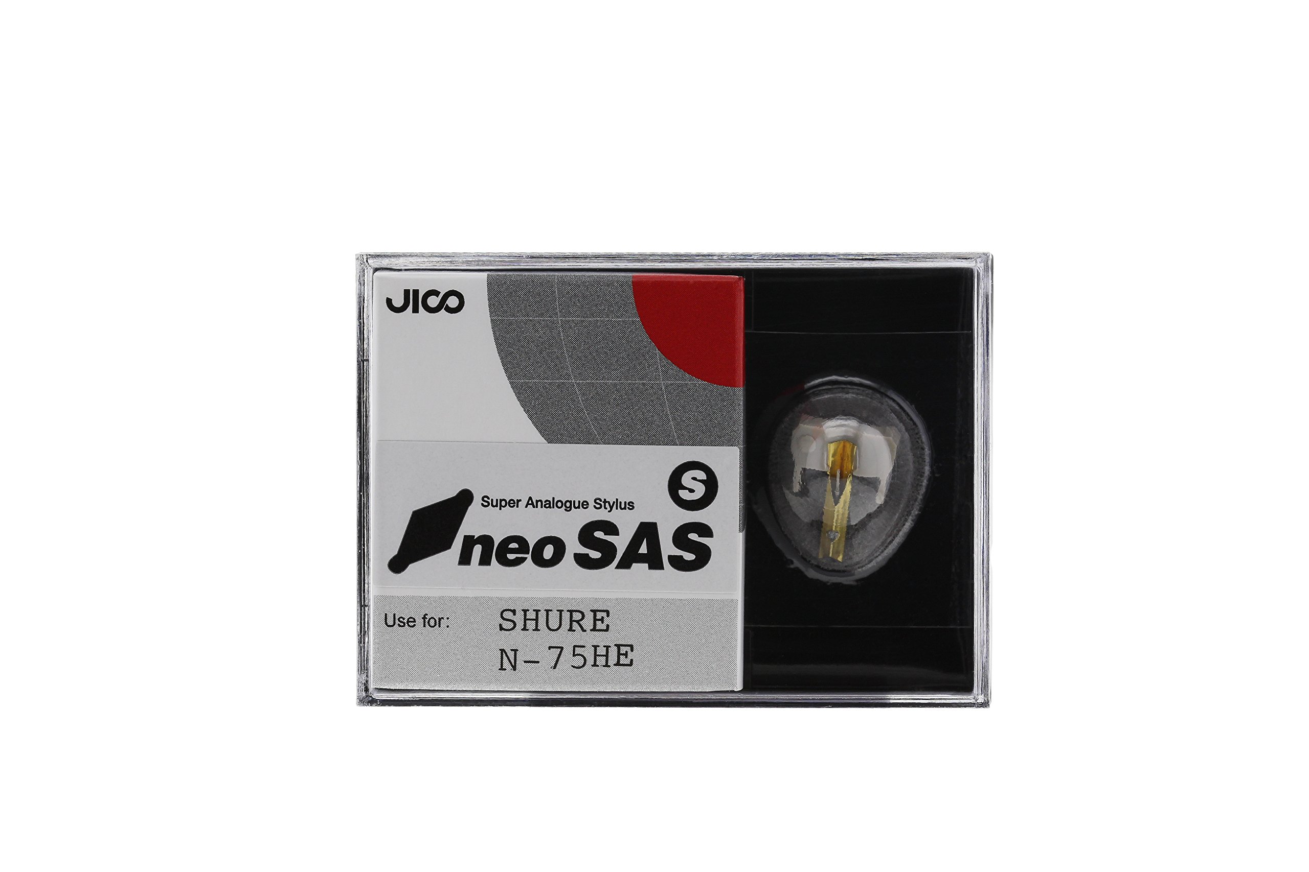 Shure N75HE Replacement Stylus - Jico neoSAS/S High-Quality Needle for DJs & Audiophiles - Perfect for Turntables & Vinyl Record Players