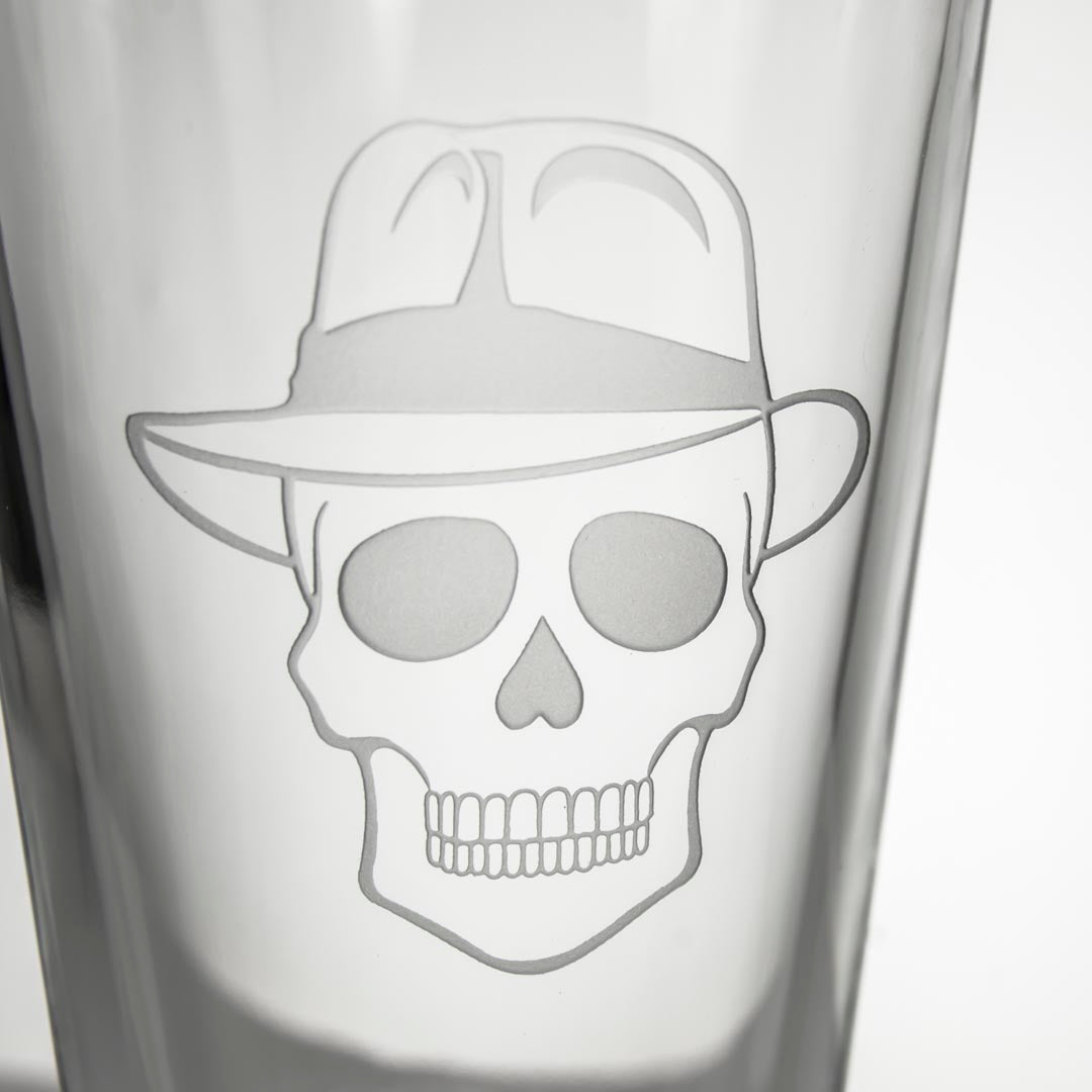 Numbskulls 16oz Beer Pint Glass Set of 4 - Durable Barware for Home, Parties & Pubs - Perfect for Craft Beer, Lager & Cocktails