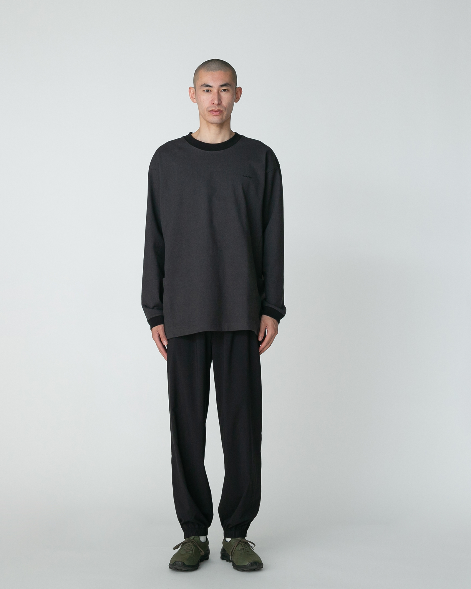 Premium Heavyweight Cotton Long Sleeve T-Shirt with Contrast Border - Comfortable Casual Wear for Men & Women | Perfect for Everyday Outfits, Layering and Outdoor Activities
