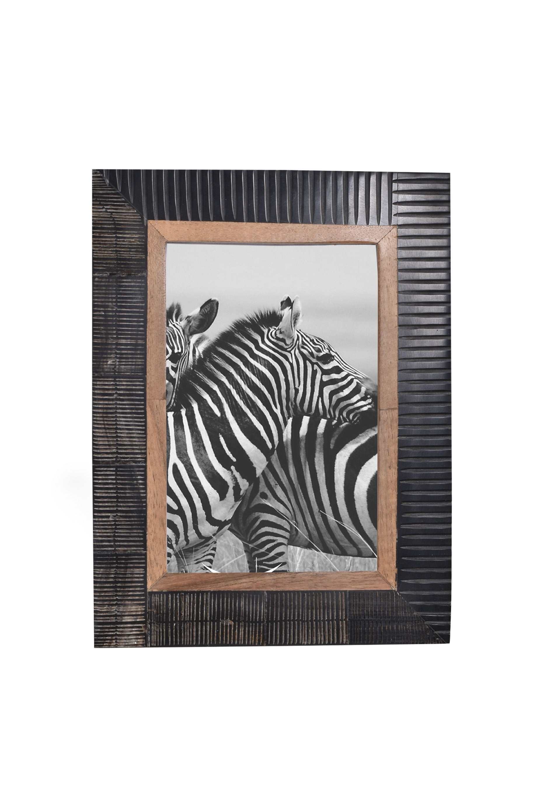Premium Teakwood Horn Frame - Handcrafted Home Decor for Wall & Shelf Display - Perfect for Living Room, Bedroom & Office Decor