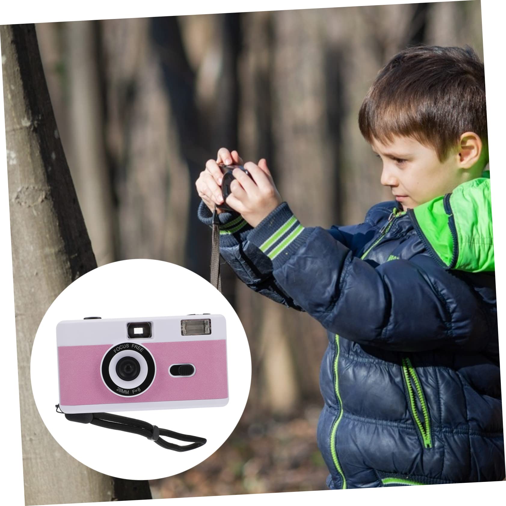 Veemoon Retro Film Camera - Reusable Vintage Travel Camera with Flash for Photography & Outdoor Adventures