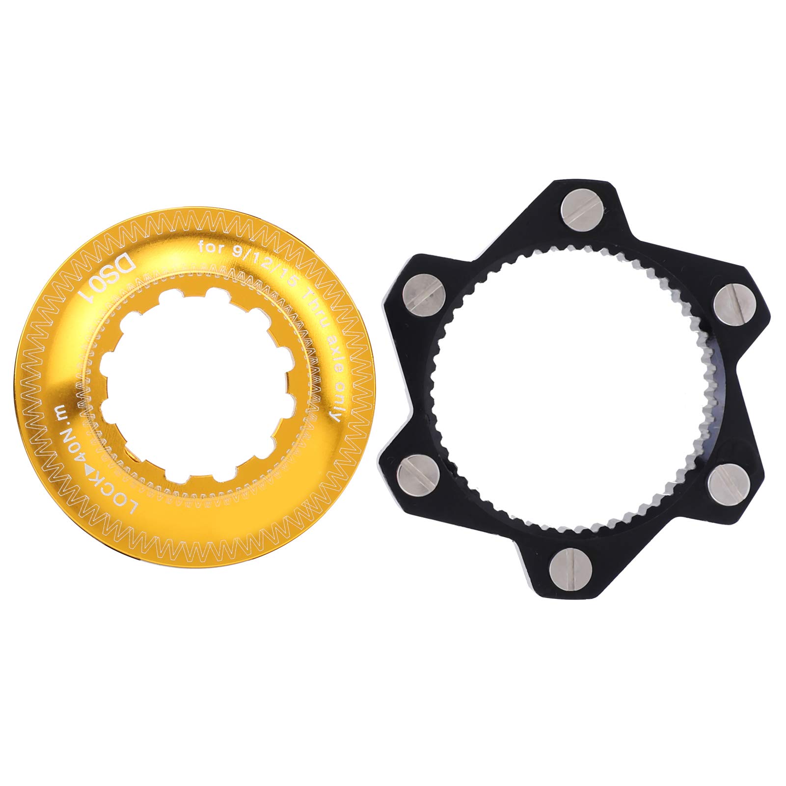 Durable High-Strength Center Lock Adapter for Bicycle Brake Rotors - Compatible with Middle Lock Hub Mountain Bikes & Outdoor Cycling - Perfect for Trail Riding, Commuting & Road Biking