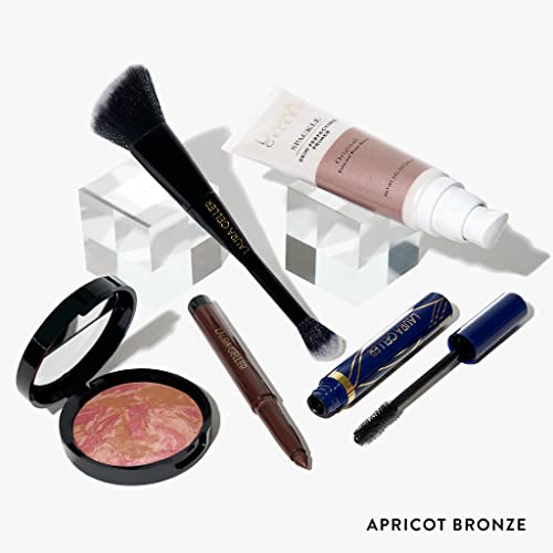 LAURA GELLER NEW YORK Fran Drescher's Favorites 5-Piece Makeup Kit - Blush-n-Bronze Apricot Bronze, Spackle Face Primer, Kajal Eyeliner Dark Brown, Always There Mascara with Dual-Ended Brush | Perfect for Everyday Glam & Travel Makeup Essentials