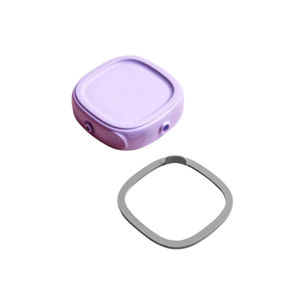 Hegen PCTO™ Breast Milk Storage Lids - BPA-Free, Leak-Proof, Dishwasher Safe (Purple, 4-Pack) | Perfect for Pumping, Storing & Feeding on the Go