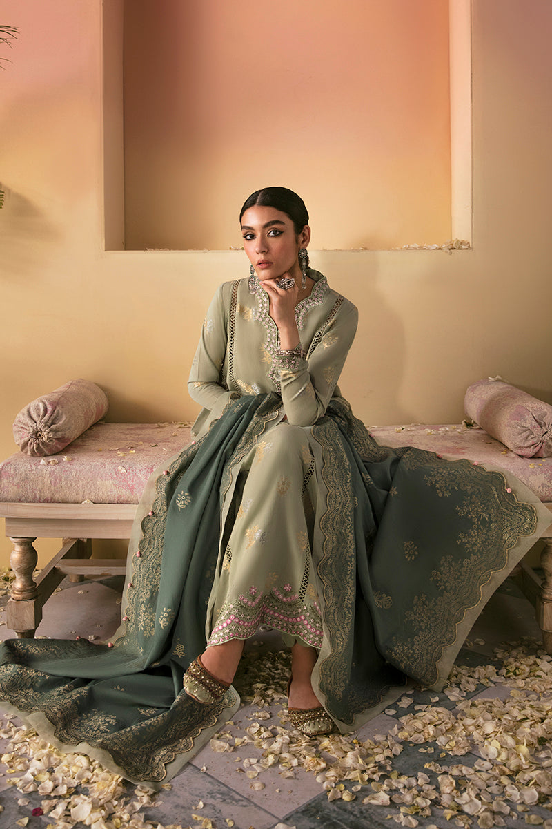 Laurel Sage 3-Piece Cotton Jacquard Suit Set for Women - Elegant Formal Wear for Office, Business Meetings & Special Occasions