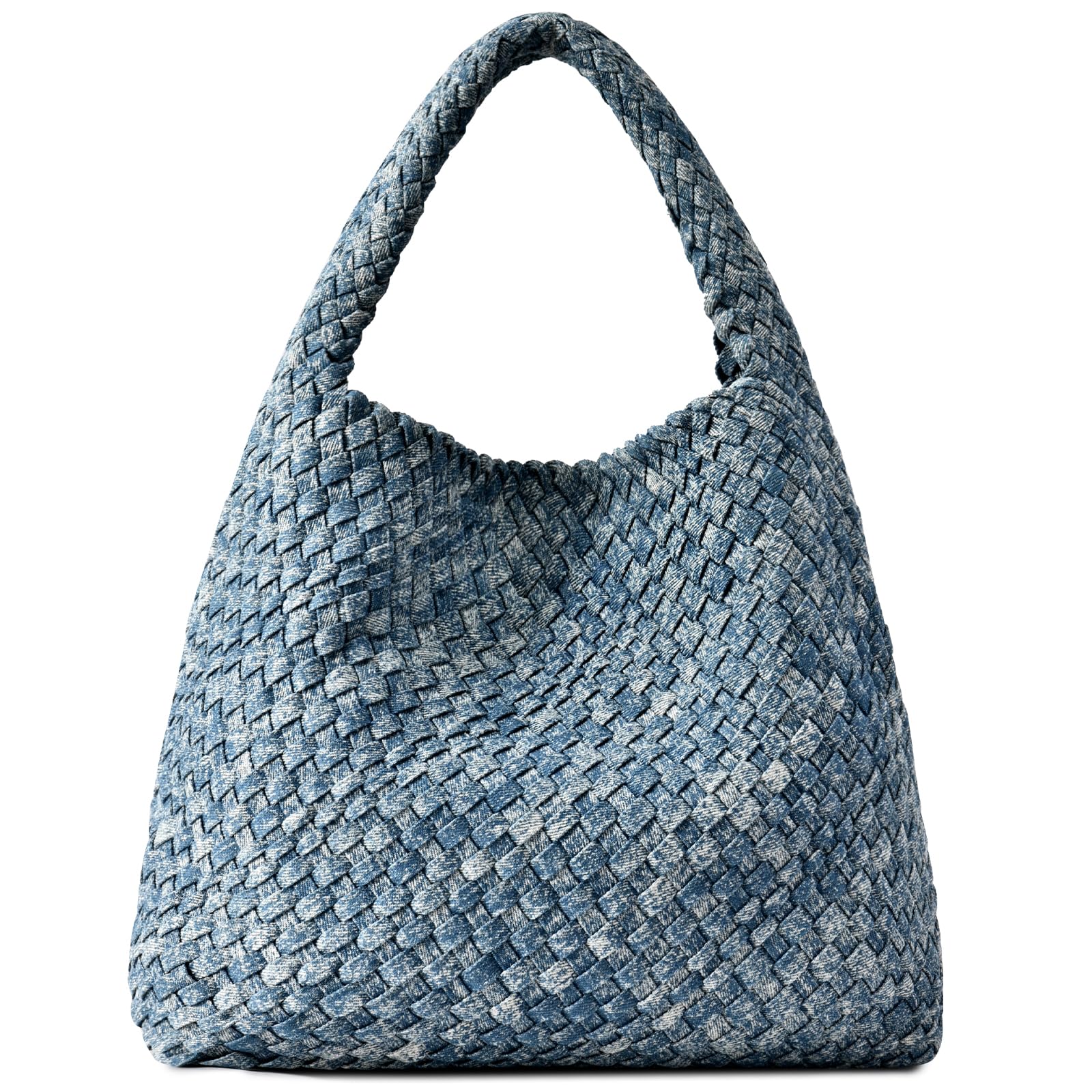Eco-Friendly Woven Vegan Leather Tote Bag for Women - Stylish Shoulder & Top-Handle Purse - Perfect for Work, Travel & Shopping