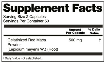 Premium Organic Red Maca Root Extract Capsules 3000mg | 100% Natural Female Hormone Balance Supplement | Energy Booster & Vitality Support for Women | 100 Vegan Capsules | Perfect for Menopause Relief, Fertility Support & Daily Wellness Routine