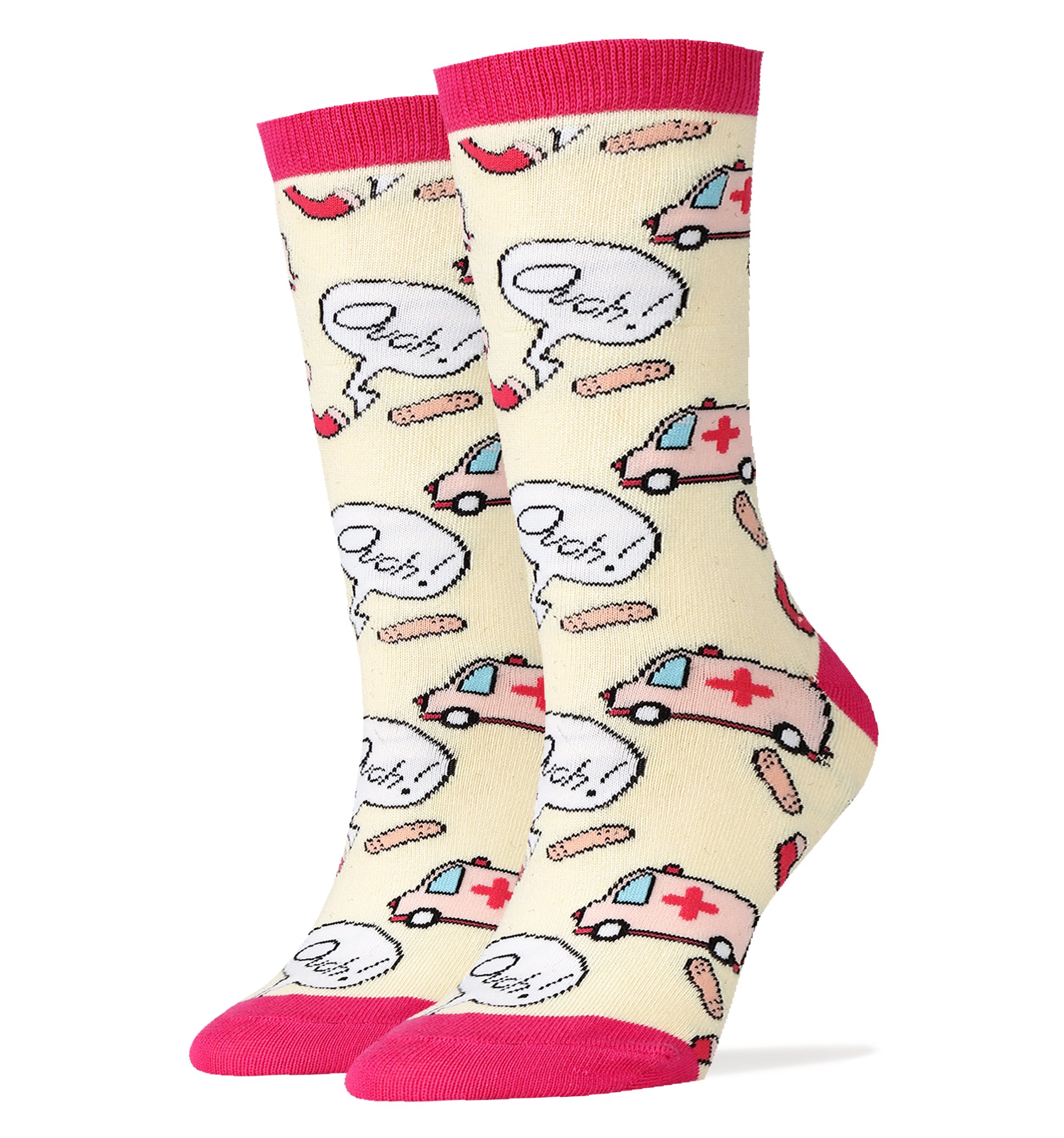 Funny Women's Novelty Crew Socks - Cotton Dress Socks for Office & Gifts