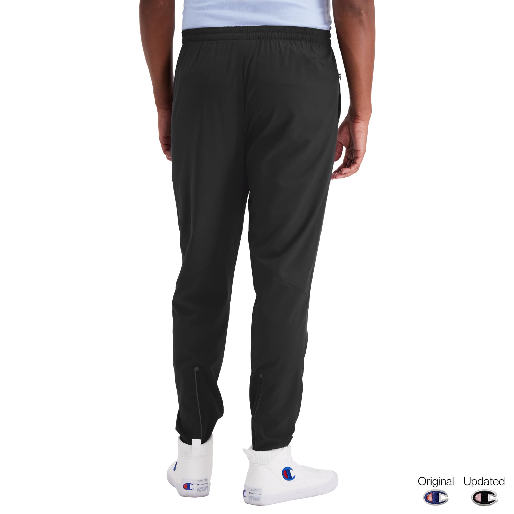Champion Men's Lightweight Moisture-Wicking Athletic Sport Pants - Breathable Workout & Running Pants for Gym, Jogging, and Casual Wear - Size 30.5