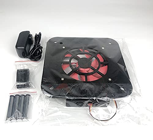 Mac Mini Cooling Fan - High-Speed Dual-Layer Acrylic Chassis with 12cm Silent Fan for Enhanced Overclocking | Perfect for Gaming, Video Editing & Workstation Cooling
