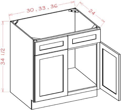 ACW SB36 Casselberry Antique White 36-Inch Assembled Sink Base Cabinet - Perfect for Kitchen Renovation & Bathroom Vanity Storage