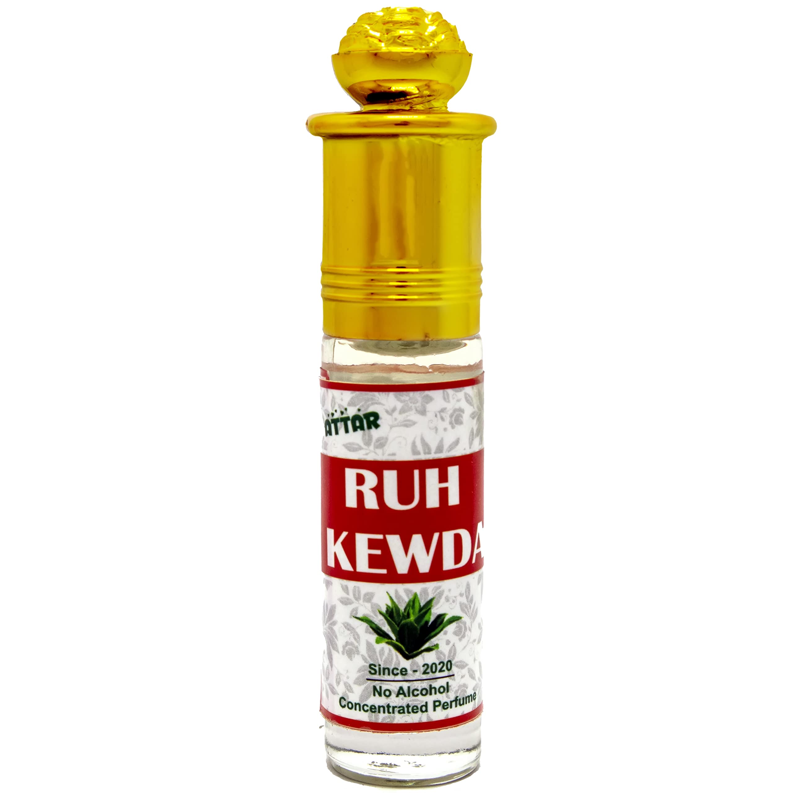 Pure Maa Fragrance Attar Ruh Kewda Perfume Oil - Alcohol-Free 6ml Roll-On for Men & Women | Handmade in India | Perfect for Daily Wear, Meditation & Aromatherapy