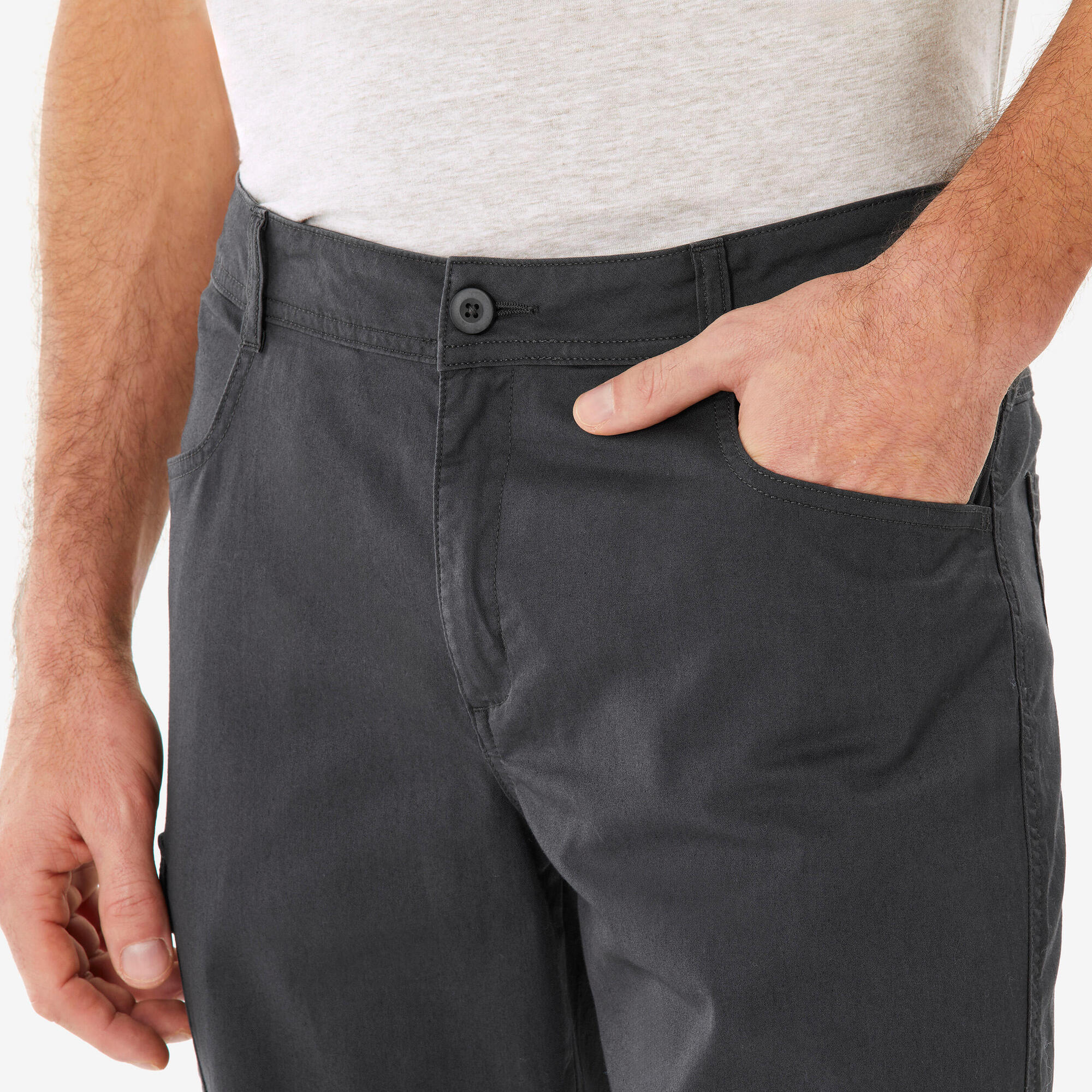 Quechua NH100 Men's Hiking Pants - Lightweight Quick-Dry Outdoor Trekking Trousers for Camping & Mountain Climbing
