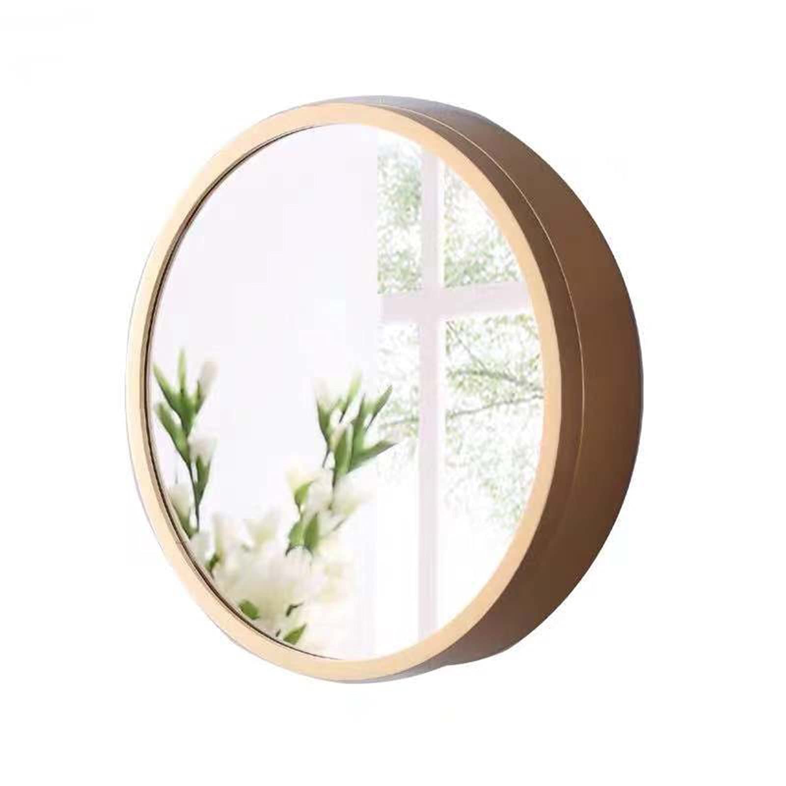 Round Wall-Mounted Bathroom Mirror Cabinet with Shelves - Modern Storage Solution for Bathroom, Restroom & Toilet Organization - Perfect for Small Spaces, Vanity Areas and Powder Rooms