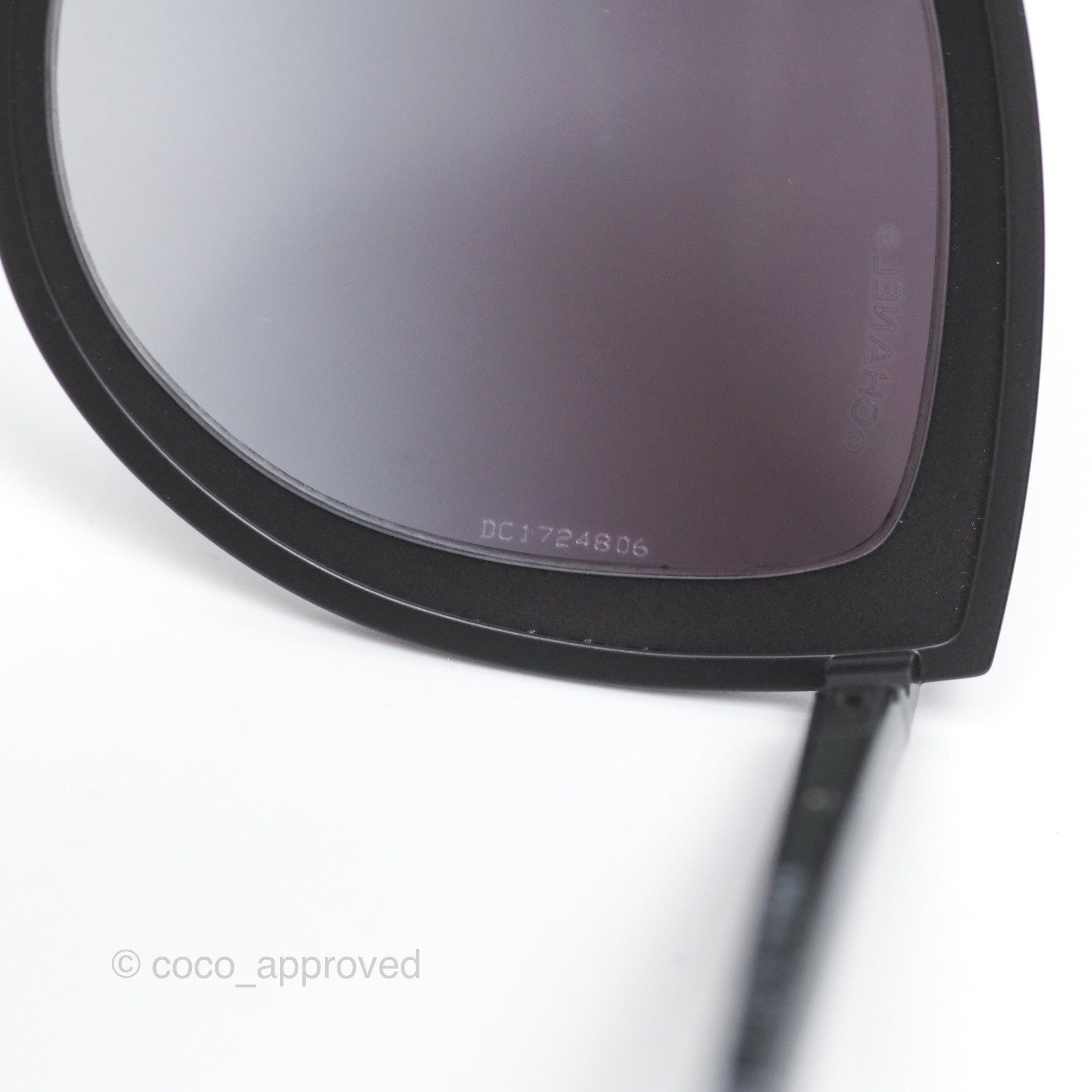 Chanel Cat Eye Sunglasses for Women - Matte Black UV Protection Fashion Shades - Perfect for Beach, Driving & Outdoor Activities