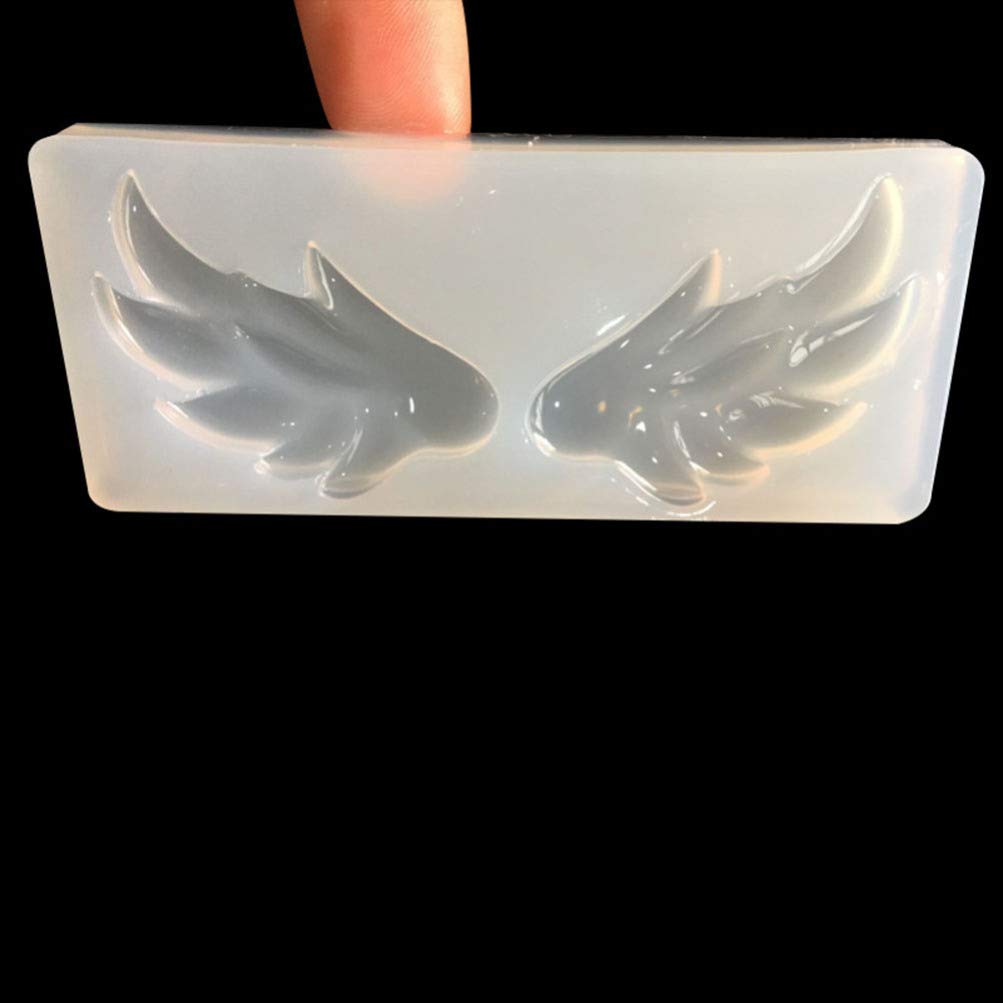 5pcs Wing Silicone Molds for DIY Jewelry, Chocolate, Gummies, Resin, Cookies & Pastry - Perfect for Necklace Pendants, Cake Decorations & Crafting Projects