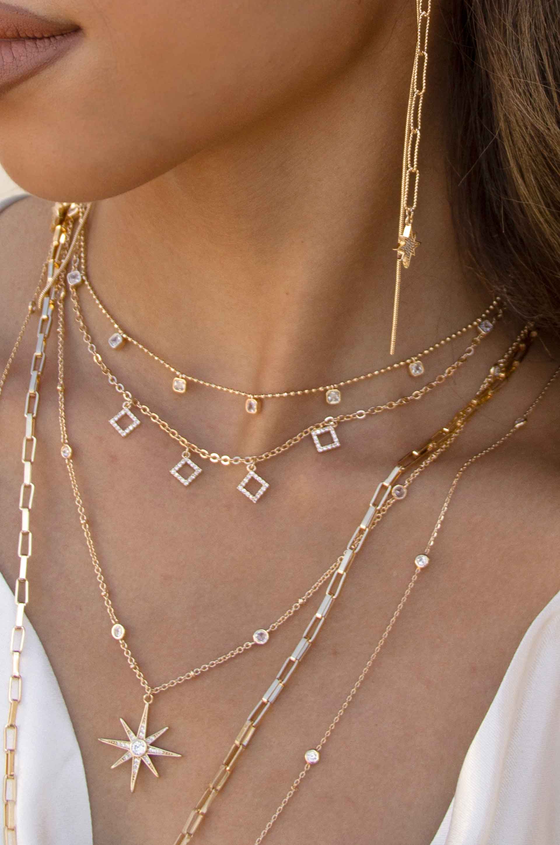 Crystaline Necklace Set - Elegant Gemstone Jewelry for Women | Perfect for Weddings, Parties & Everyday Wear