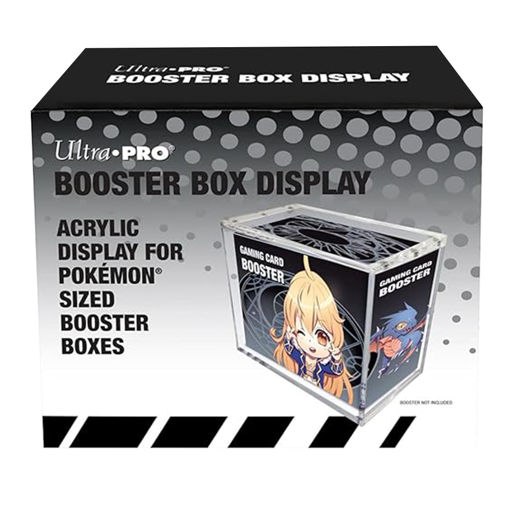 Premium Acrylic Pokemon Booster Box Display Case - Clear Collectible Card Storage for TCG Enthusiasts - Perfect for Showcasing Rare Cards at Home or Game Stores