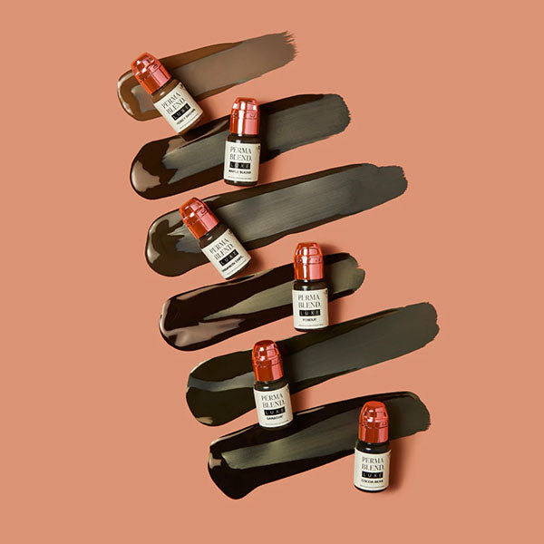 Perma Blend Luxe Chocolate Collection by Amina Sadiq - Professional Cosmetic Pigments for Makeup Artists - Perfect for Eyeshadow, Lipstick & Tattoo Ink Mixing