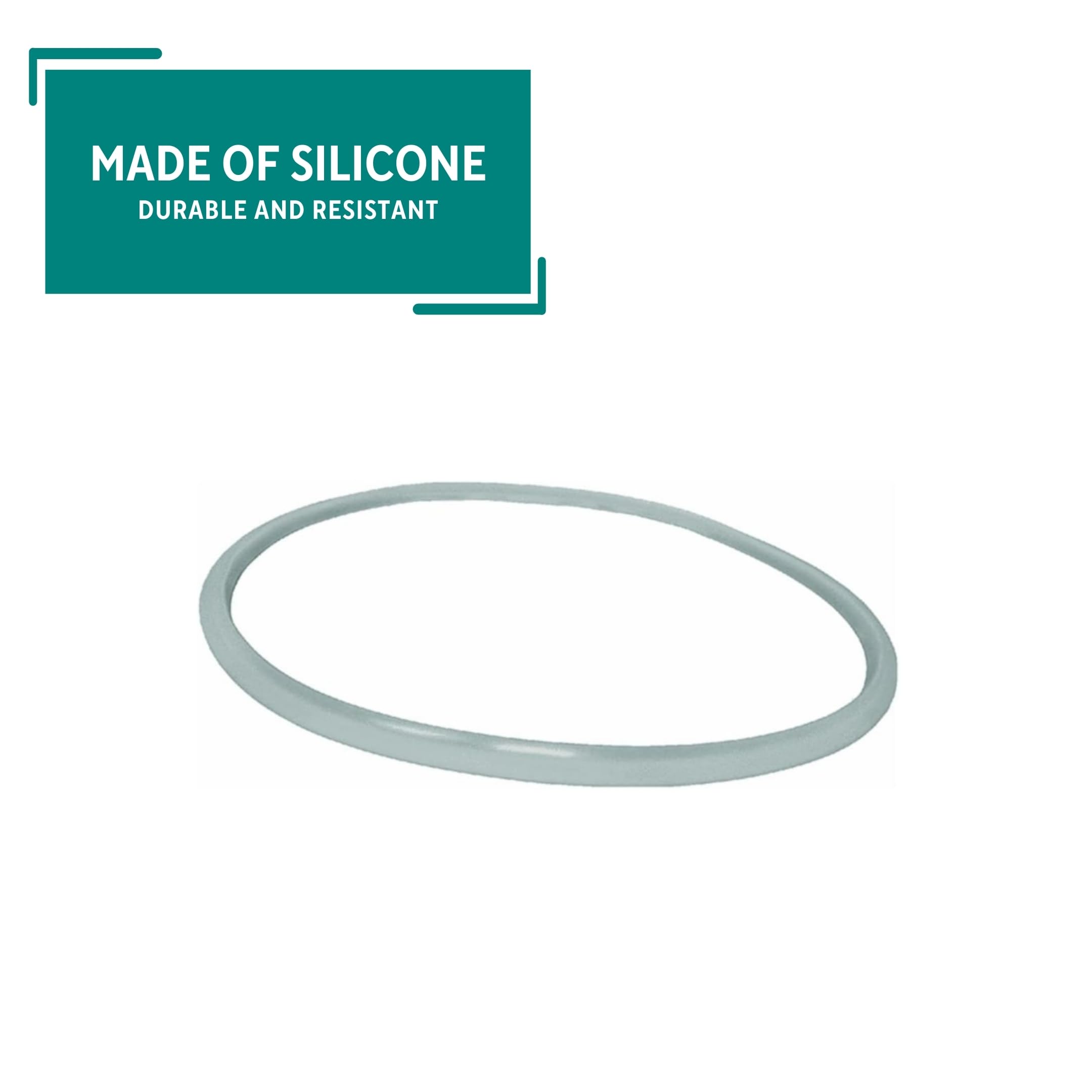 Mirro 92508 Pressure Cooker Gasket Replacement for Mirro 92180 & 92180A 8-Quart Cookers - White Silicone Seal Ring - Perfect for Canning, Cooking & Preserving Foods Safely