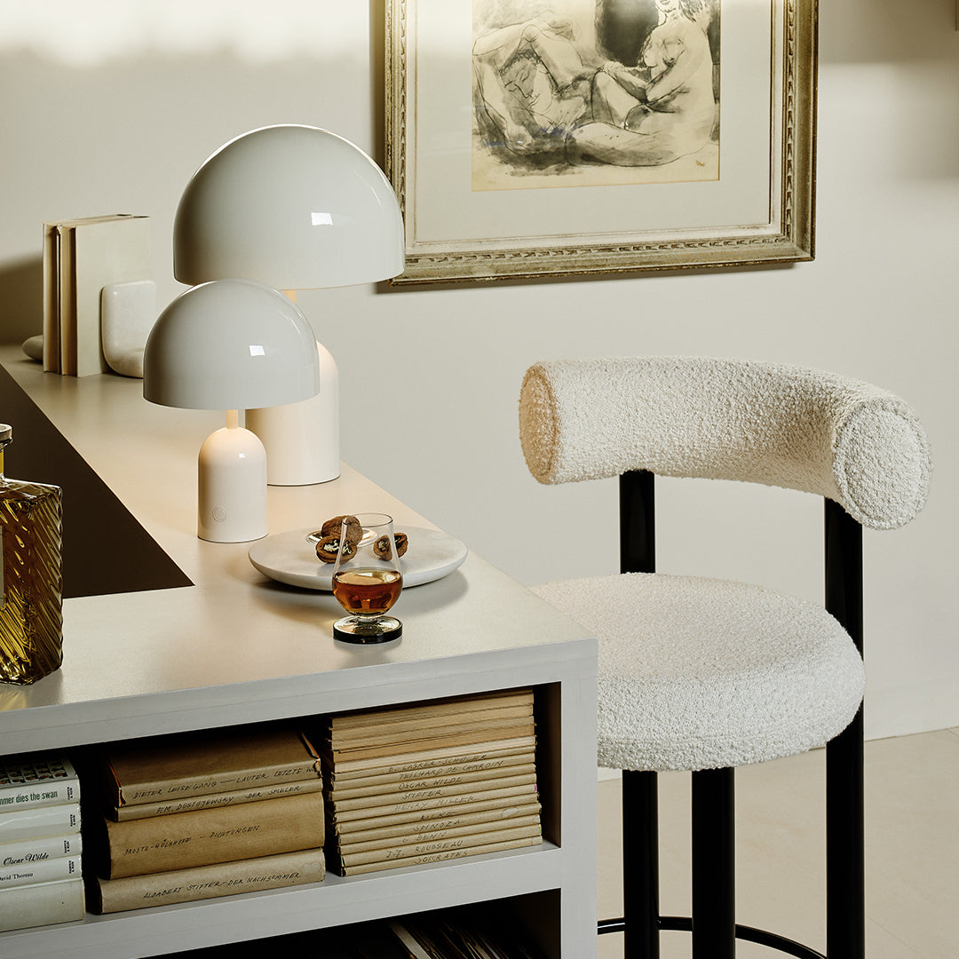 Bell LED Table Lamp - Modern Touch Control Nightstand Light with Adjustable Brightness, Warm White Light for Bedroom, Living Room, Office & Study