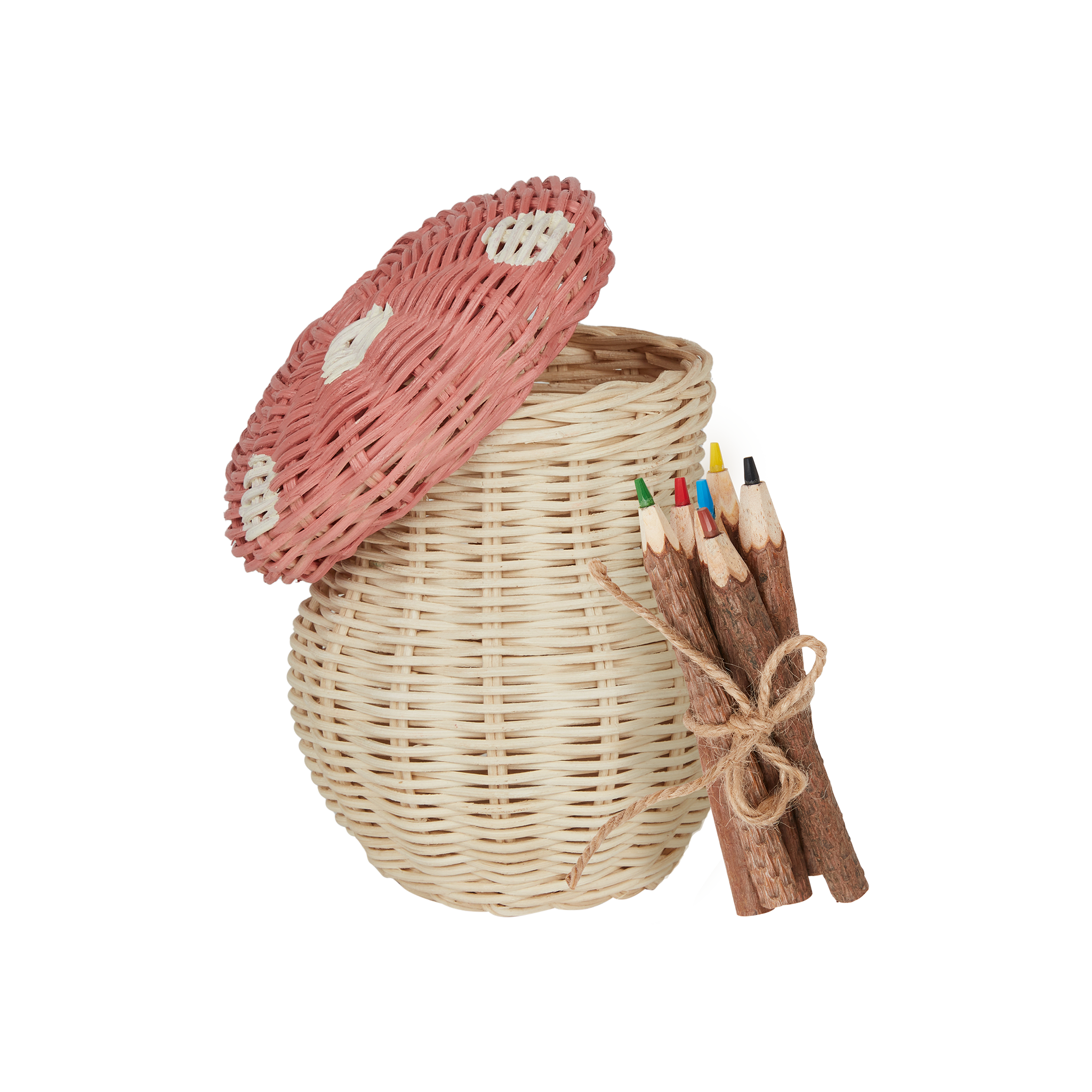 Premium Porcini Mushroom Basket - Handwoven Natural Fiber Storage for Fresh or Dried Mushrooms - Perfect for Kitchen Pantry Organization & Gourmet Cooking Gifts