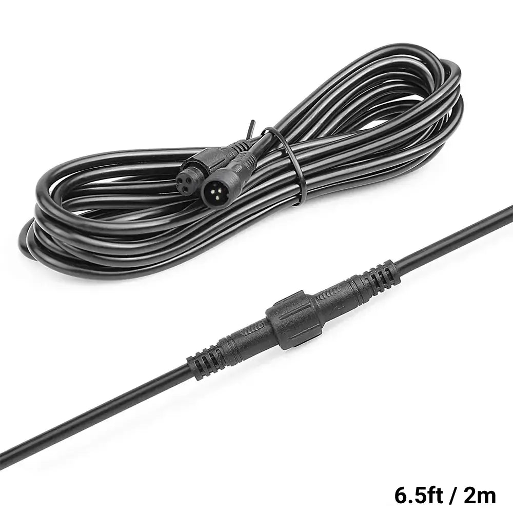 LOYO 3 Pin Extension Cable for 2nd Gen RGBW Rock Lights - 2 Pack - Waterproof LED Light Connectors for Off-Road Trucks, Jeeps & ATVs