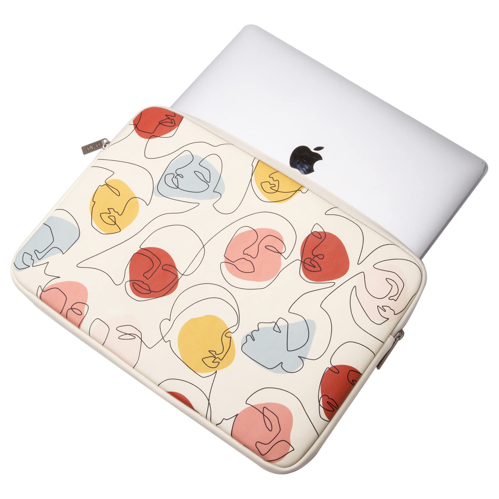 OZADE 6-in-1 Hard Plastic Shell Case & Sleeve for MacBook Air 13 Inch (2010-2017 Models A1466/A1369) - Beige | Protective Cover for Travel, School & Office Use