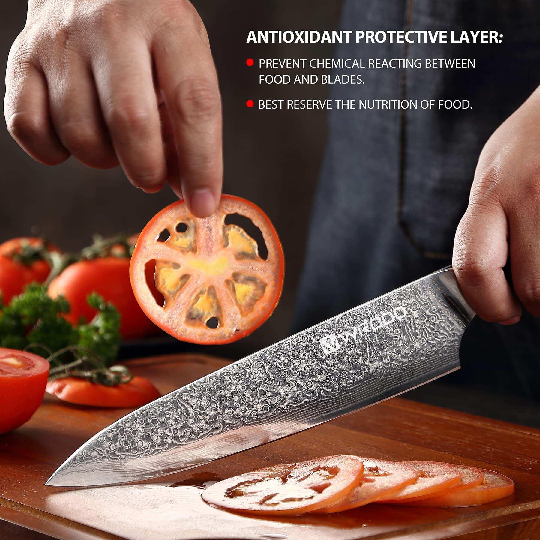 Razor Sharp 8 Inch Damascus Chef Knife - 67 Layer Japanese Steel with Military Grade G10 Handle | Superb Edge Retention, Stain & Corrosion Resistant | Perfect for Professional Chefs & Home Cooking