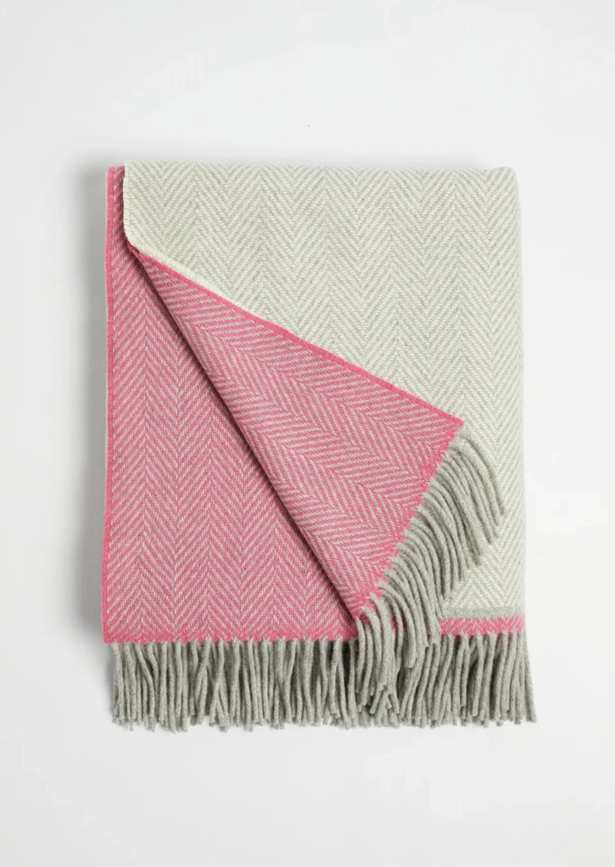 Foxford Cashmere and Lambswool Throw Blanket - Ultra Soft Luxury Winter Wrap for Sofa, Bed & Travel - Lily Pattern Cozy Home Decor Gift