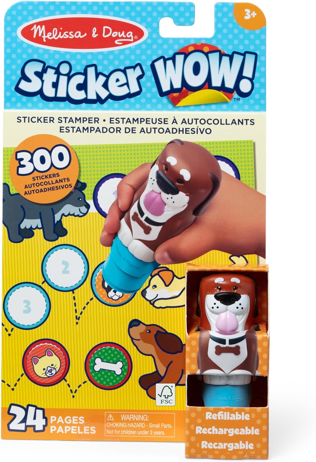 M&D Sticker Wow! Activity Pad Set for Dogs - Fun Interactive Sticker Book for Puppy Training & Playtime