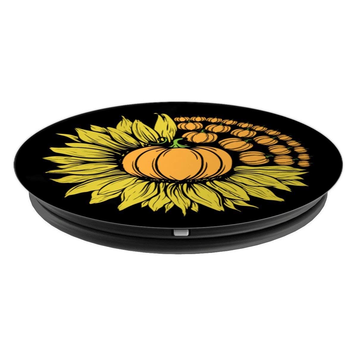 Pumpkin Sunflower Vegetable Fruit Fall Floral PopSockets Grip & Stand for Phones & Tablets - Perfect for Autumn Decor, Thanksgiving Gifts & Everyday Phone Protection